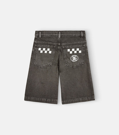 Denim bermuda shorts