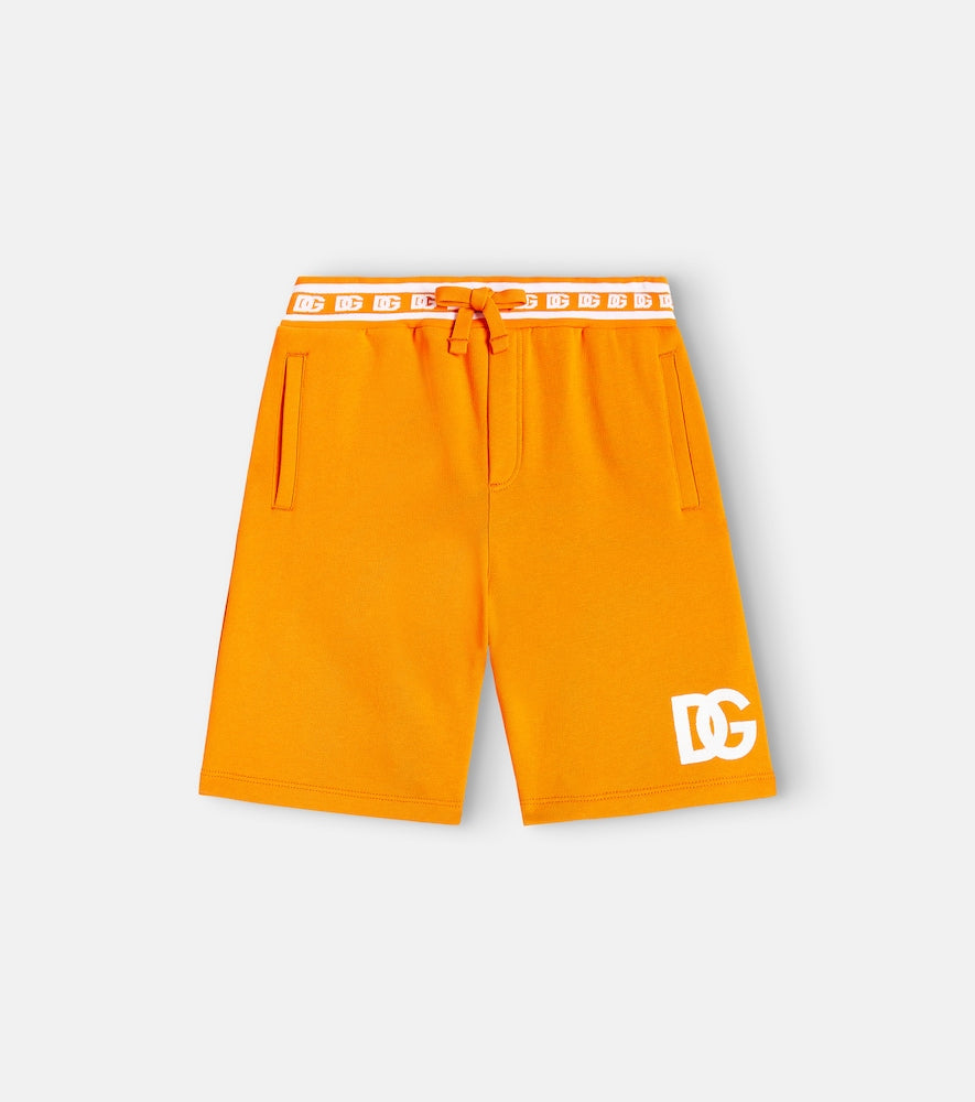 Logo cotton jersey shorts