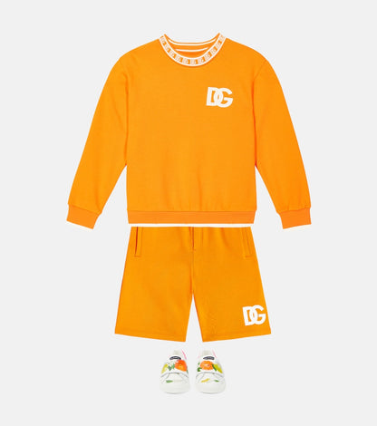 Logo cotton jersey shorts