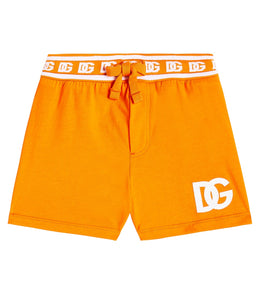 Baby printed cotton jersey shorts