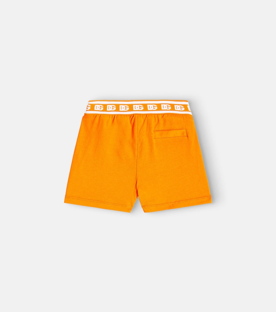 Baby printed cotton jersey shorts