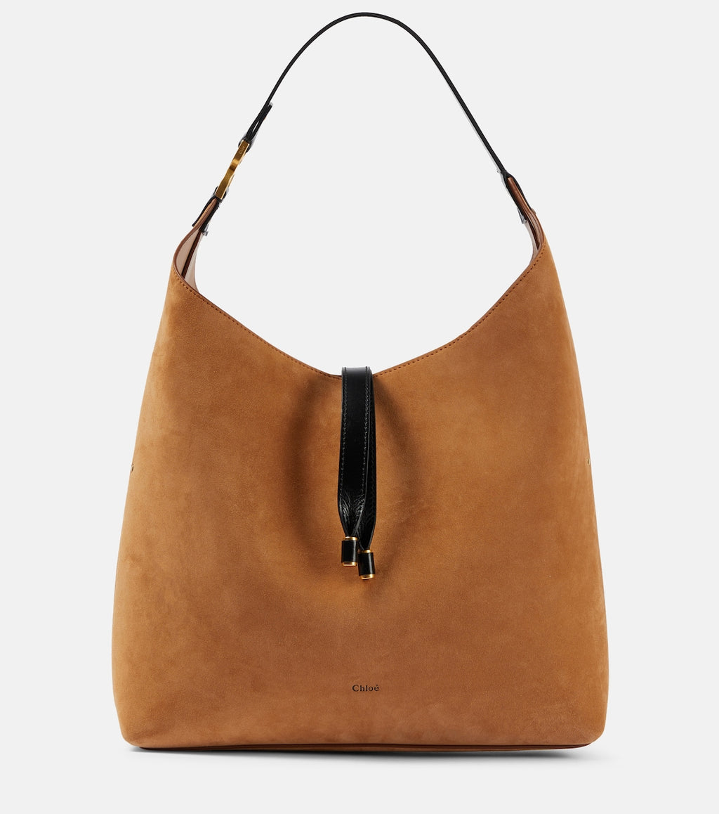 Marcie Small suede shoulder bag