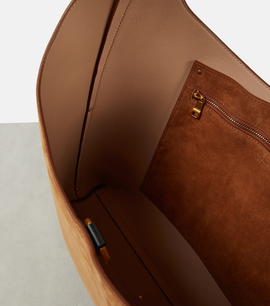 Marcie Small suede shoulder bag