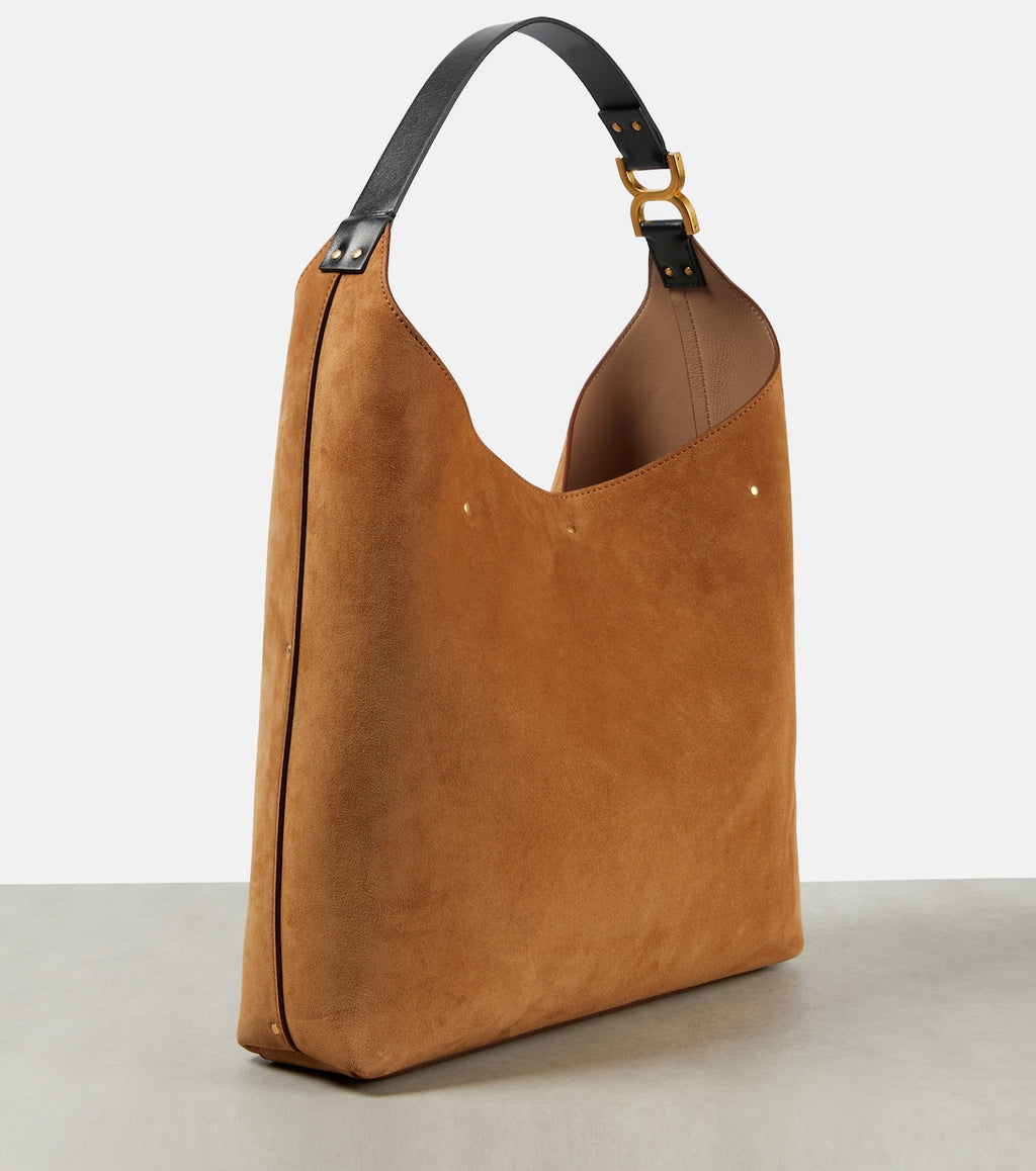 Marcie Small suede shoulder bag