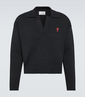 Ami De Cœur cotton-blend polo sweater