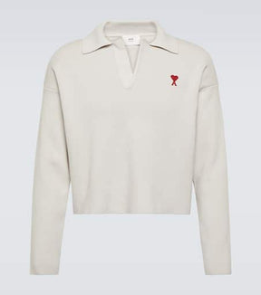 Ami de Cœur cotton-blend polo sweater