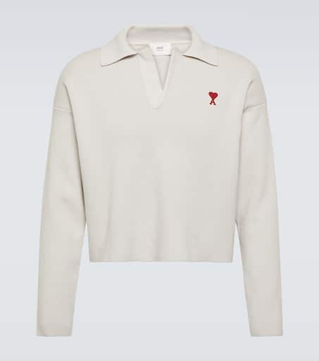 Ami de Cœur cotton-blend polo sweater