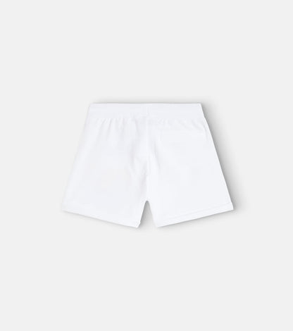 Printed cotton-blend jersey shorts