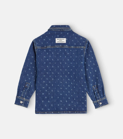 Logo denim shirt