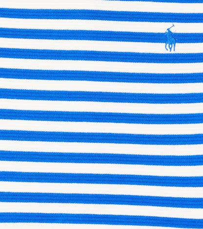 Striped cotton-blend dress