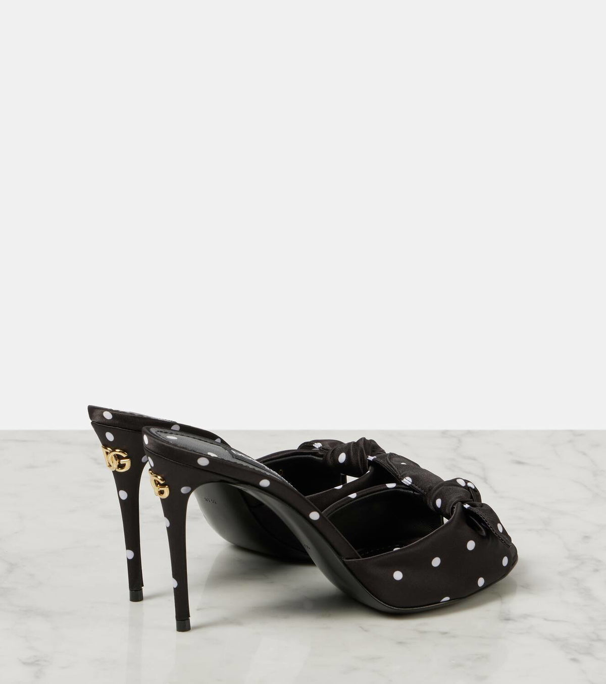 Luxury Polka Dot Kitten Heel Sandals for Women