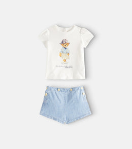 Baby Polo Bear T-shirt and shorts set