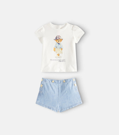 Baby Polo Bear T-shirt and shorts set