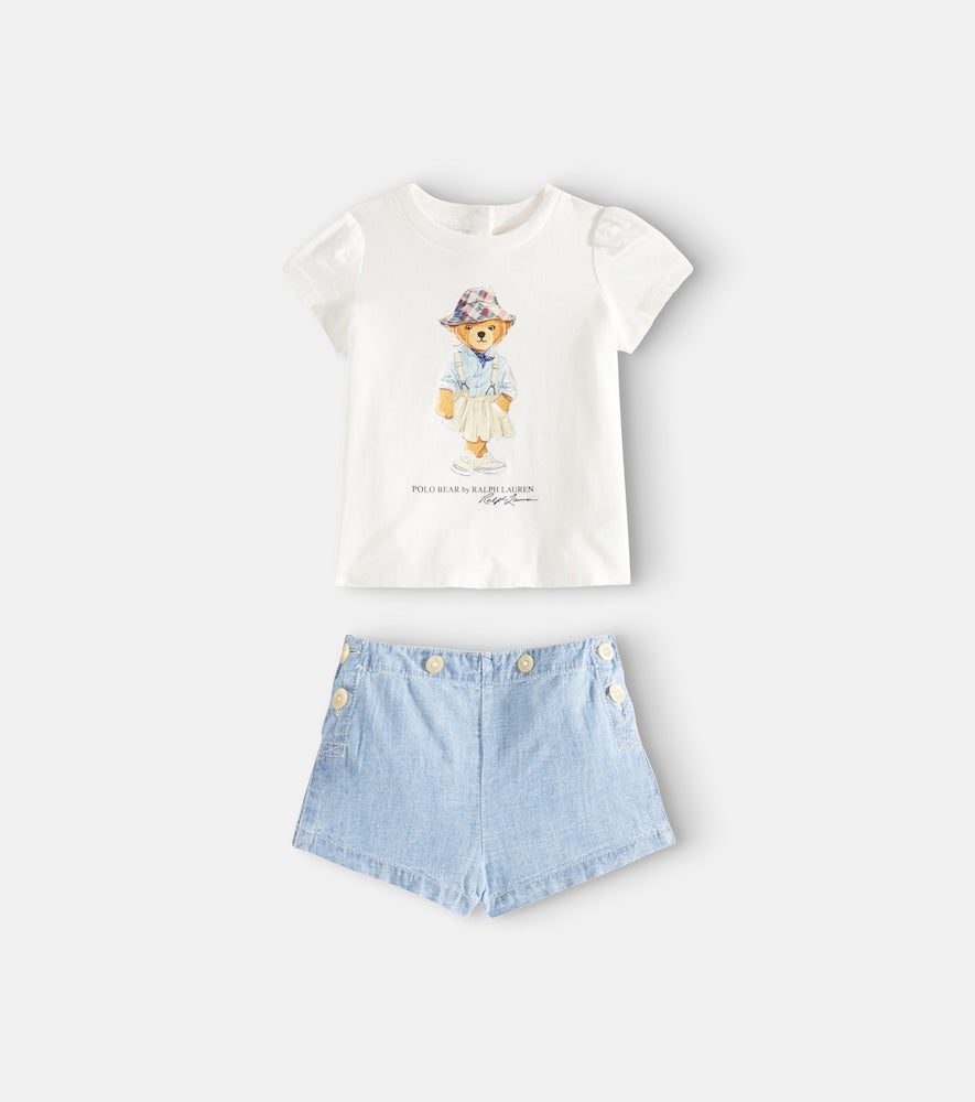 Baby Polo Bear T-shirt and shorts set