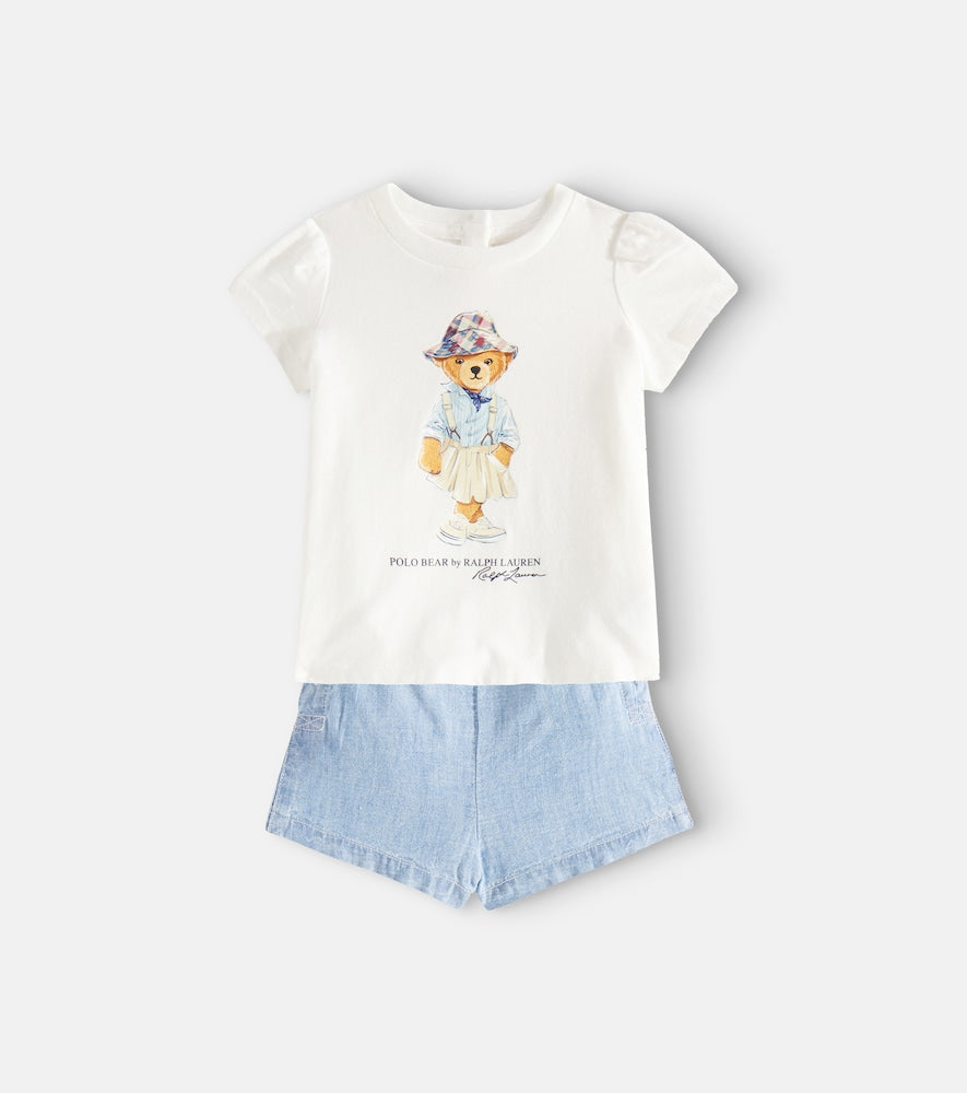 Baby Polo Bear T-shirt and shorts set