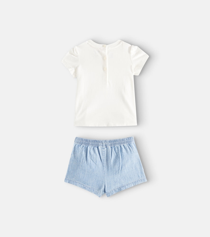 Baby Polo Bear T-shirt and shorts set