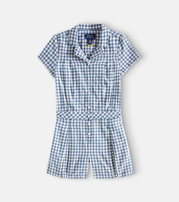 Gingham cotton playsuit