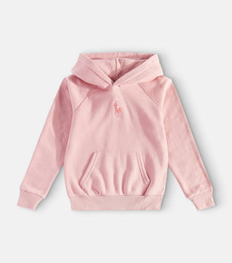 Logo cotton-blend jersey hoodie