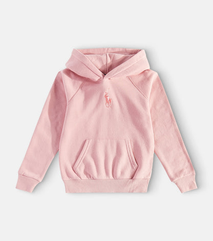 Logo cotton-blend jersey hoodie