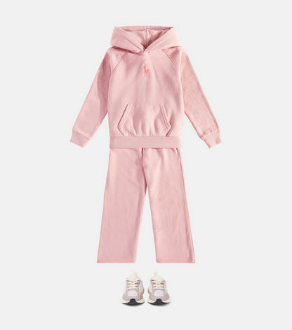Logo cotton-blend jersey hoodie