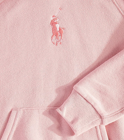 Logo cotton-blend jersey hoodie
