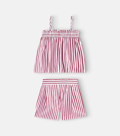 Cotton top and shorts set