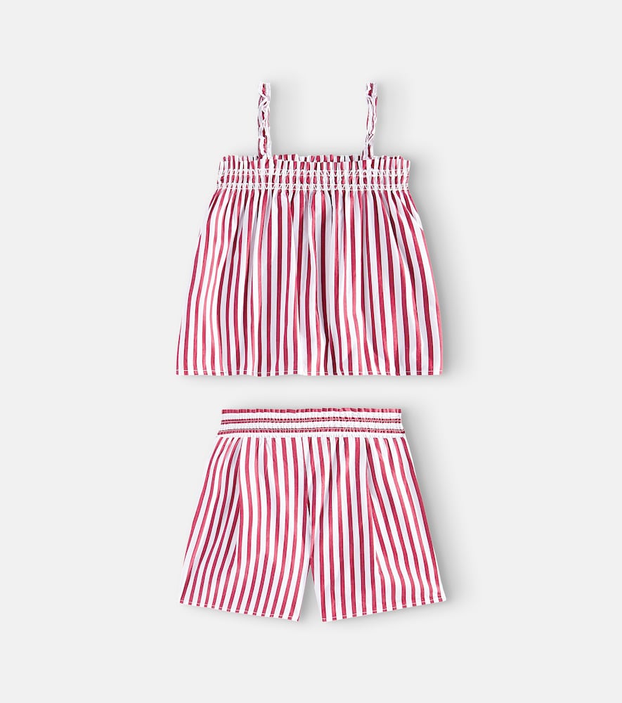 Cotton top and shorts set