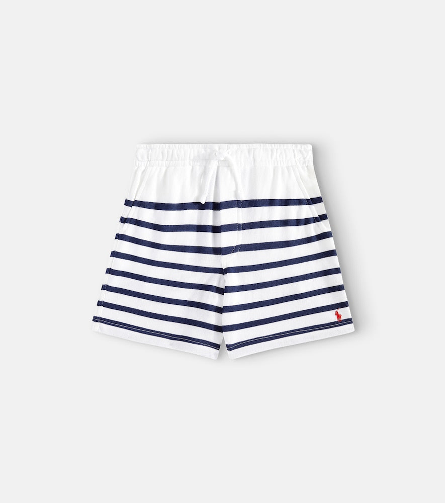 Striped cotton jersey shorts