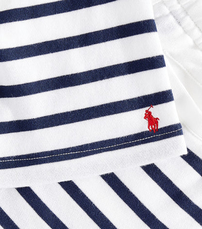 Striped cotton jersey shorts