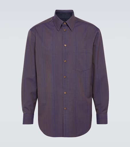 Striped wool shirt