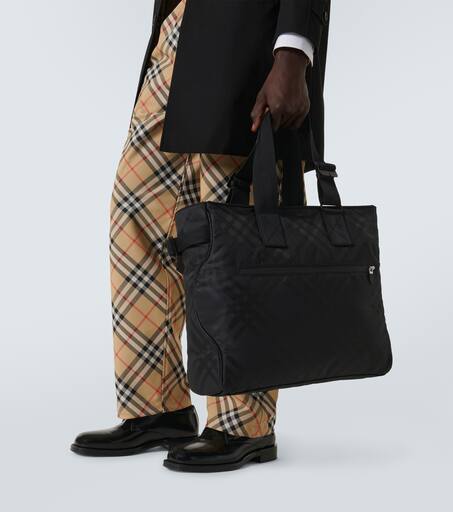 Burberry Check jacquard tote bag
