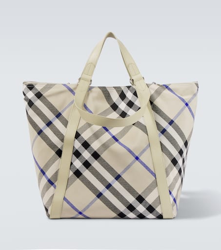 Burberry Check Large jacquard tote bag