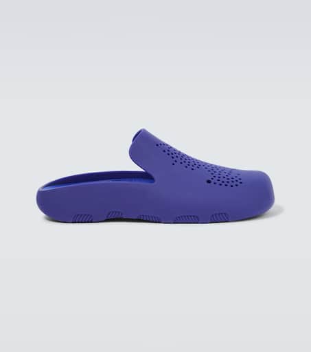 Logo rubber clogs