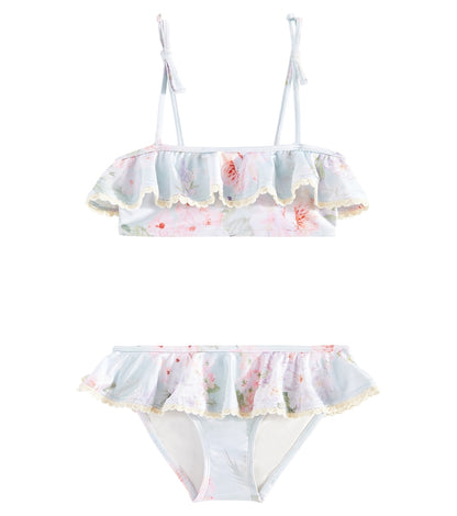 Halliday floral ruffled bikini