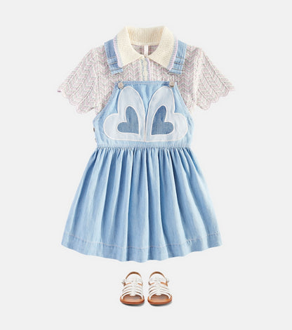 Waverly Heart denim dress