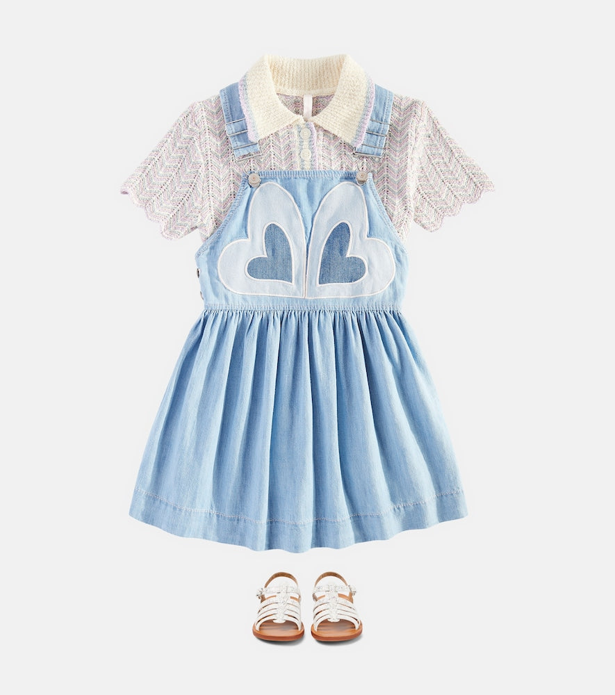 Waverly Heart denim dress