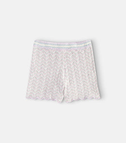 Halliday pointelle cotton-blend shorts