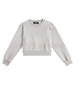 Logo embellished cotton sweatshirt