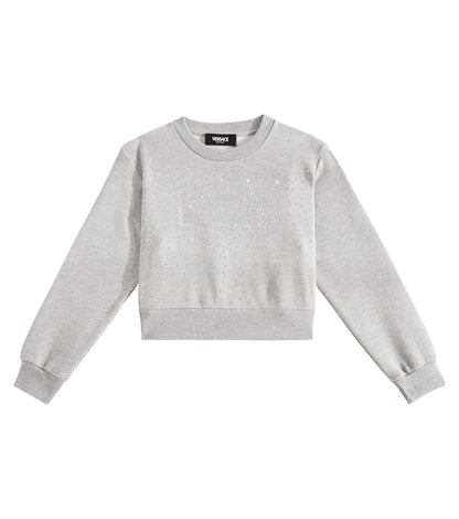 Logo embellished cotton sweatshirt