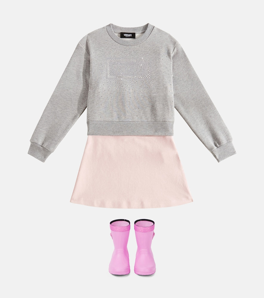 Logo embellished cotton sweatshirt