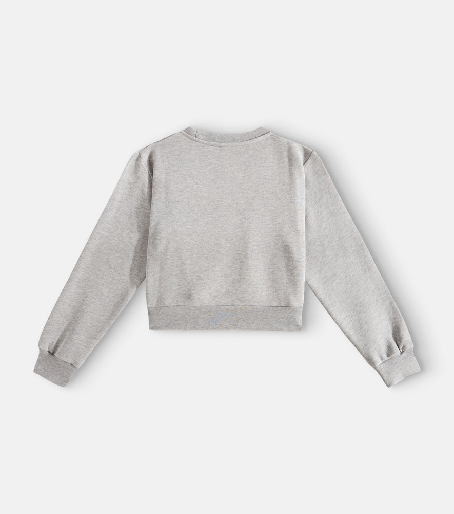 Logo embellished cotton sweatshirt