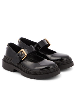 La Medusa patent leather Mary Jane flats