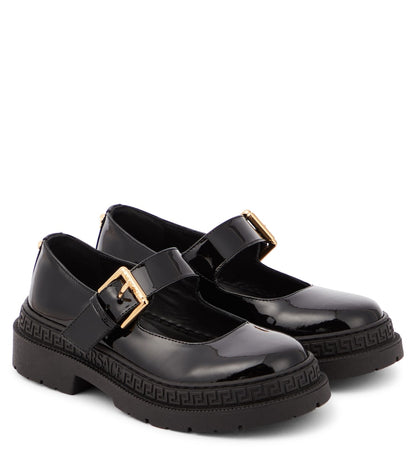 La Medusa patent leather Mary Jane flats