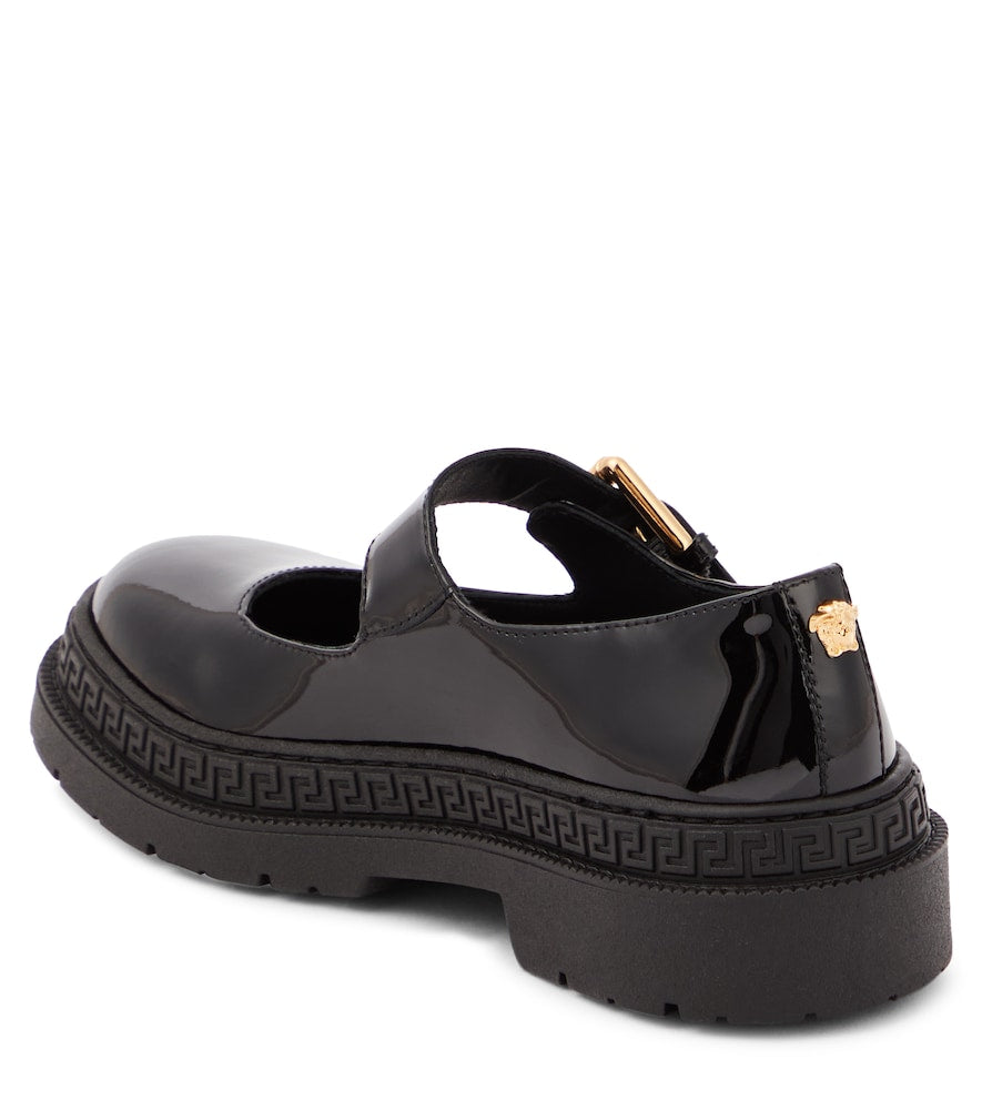 La Medusa patent leather Mary Jane flats