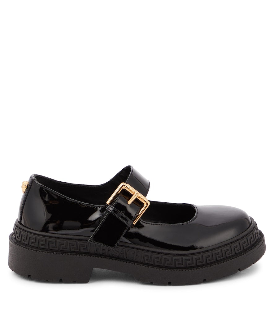 La Medusa patent leather Mary Jane flats