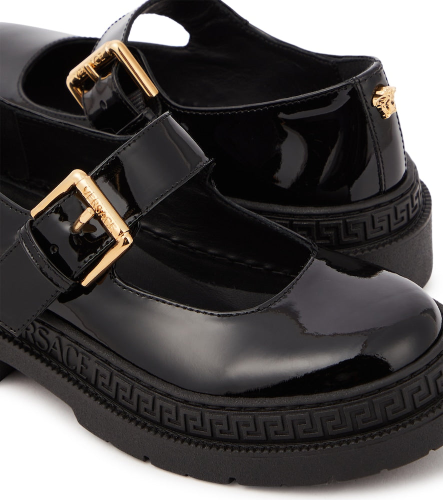 La Medusa patent leather Mary Jane flats