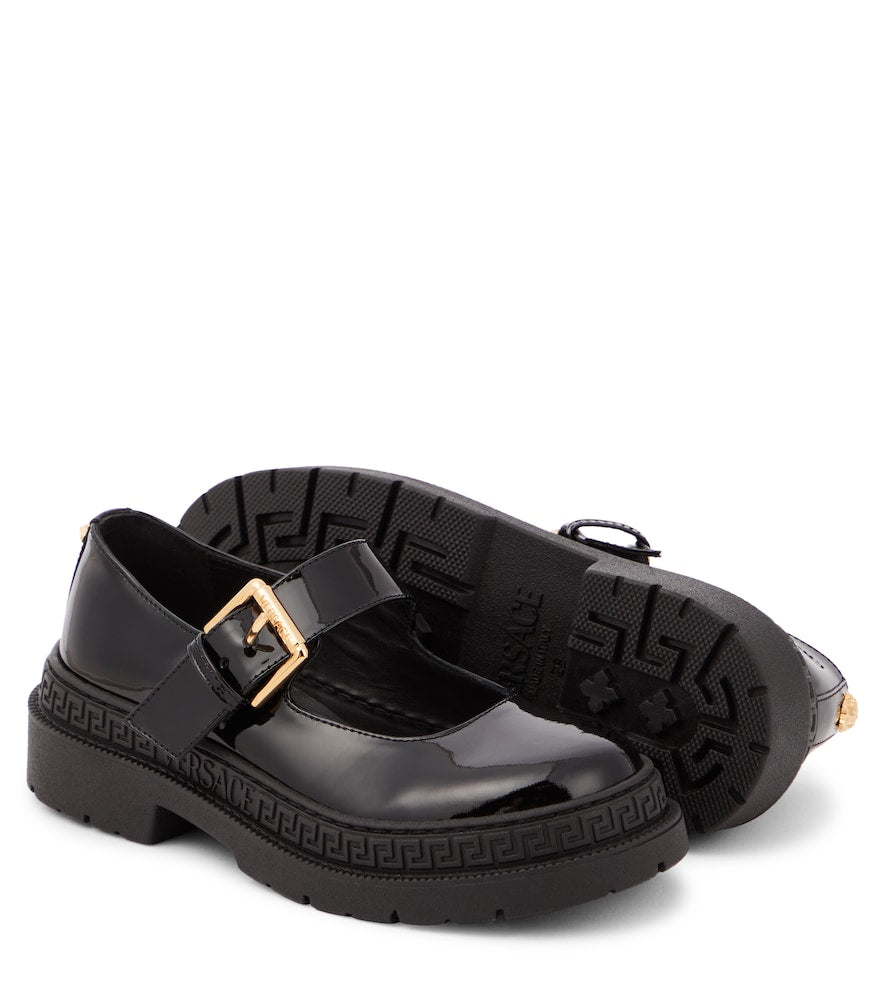La Medusa patent leather Mary Jane flats