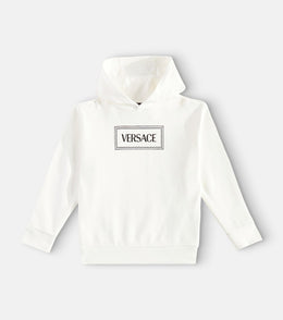 90s Vintage logo cotton jersey hoodie