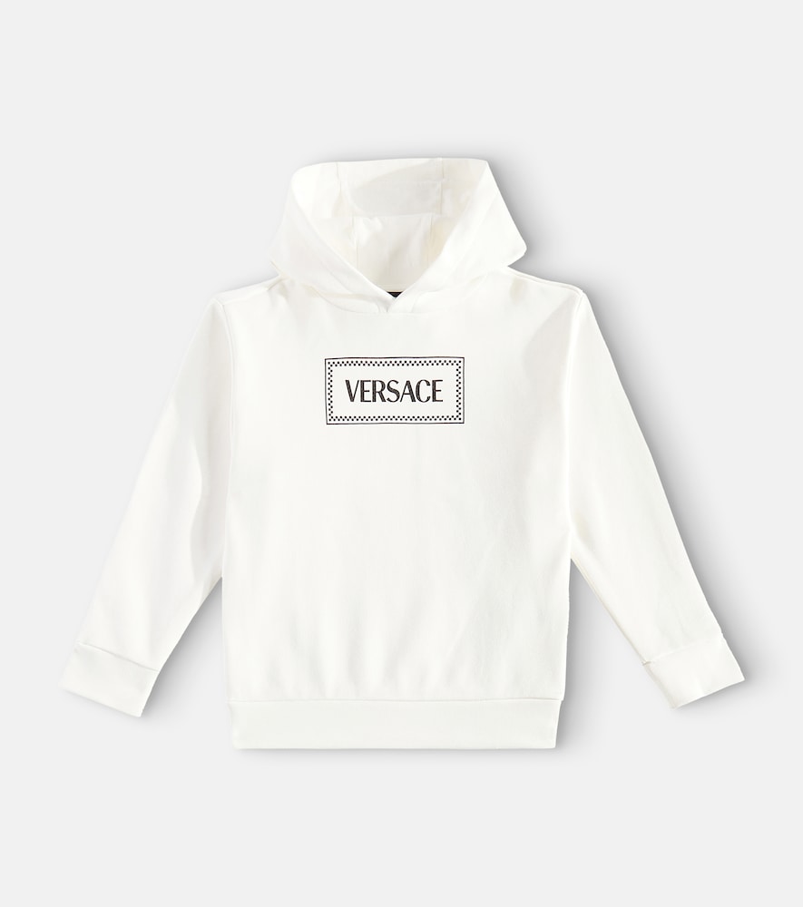 90s Vintage logo cotton jersey hoodie