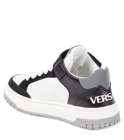 Logo leather sneakers